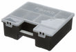 Stckbl Comprt Bx Dbl Latch Gray 4 1/2 in