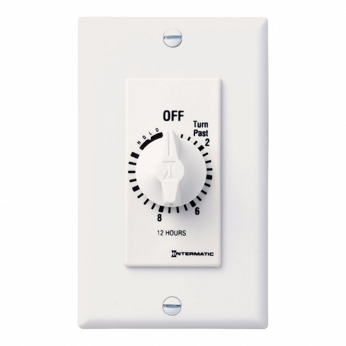 Spring-Wound Timer White 277V AC