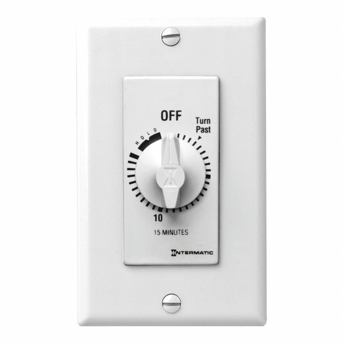 Spring-Wound Timer White 277V AC