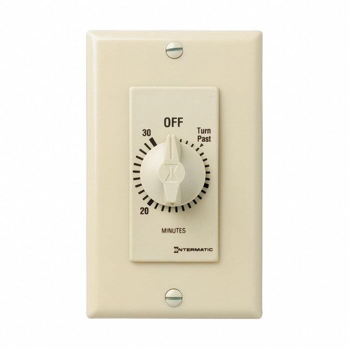 Spring-Wound Timer Ivory 120/277V AC