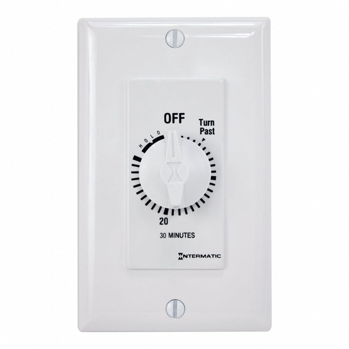 Spring-Wound Timer White 277V AC