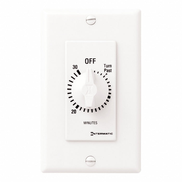 Spring-Wound Timer White 277V AC