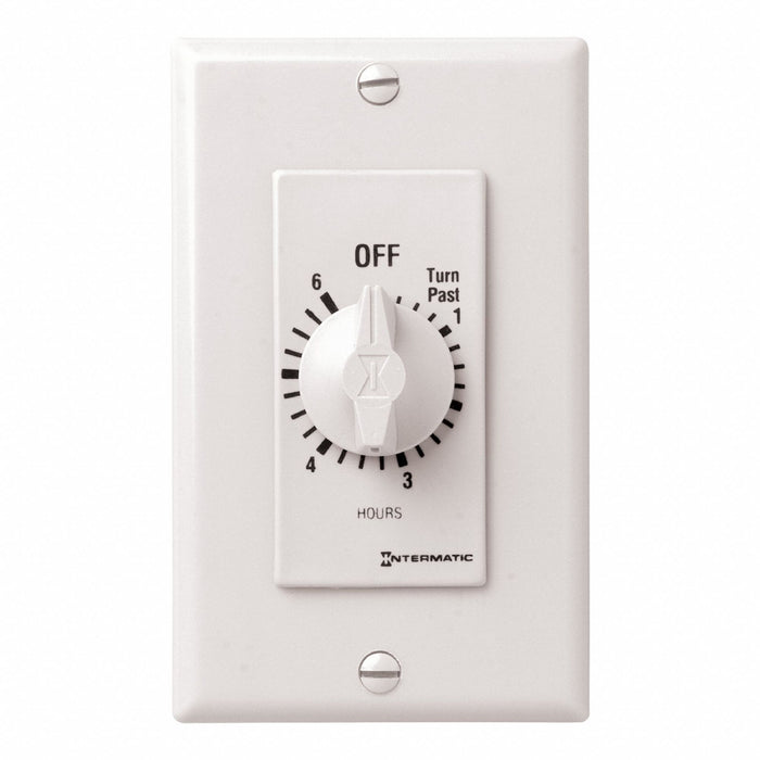 Spring-Wound Timer White 277V AC