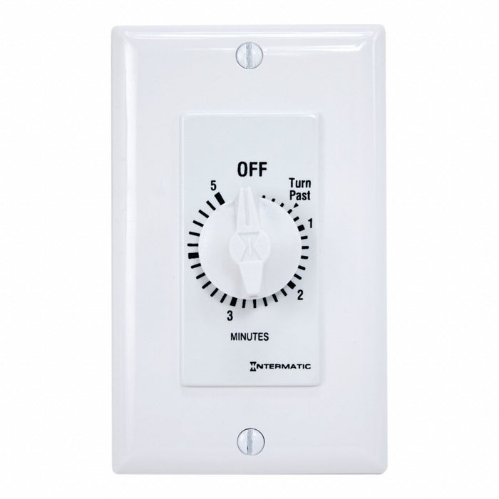 Spring-Wound Timer White 277V AC