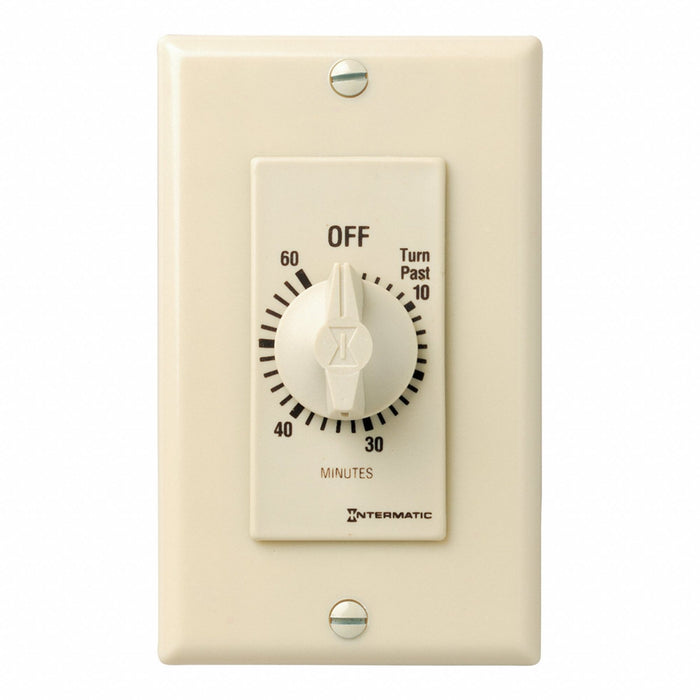 Spring-Wound Timer Ivory 120/277V AC