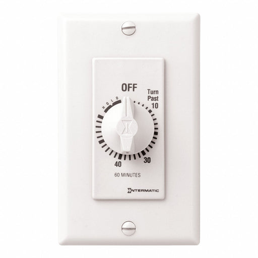 Spring-Wound Timer White 277V AC