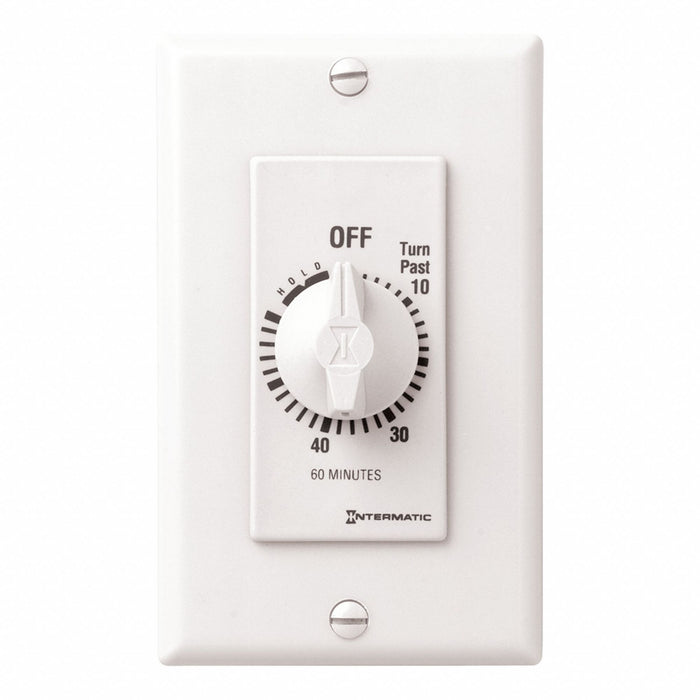 Spring-Wound Timer White 277V AC