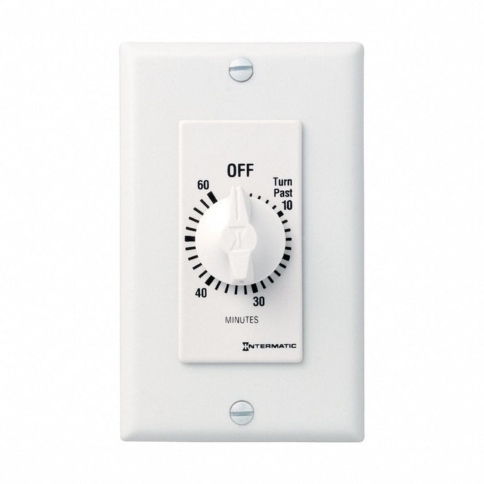 Spring-Wound Timer White 277V AC