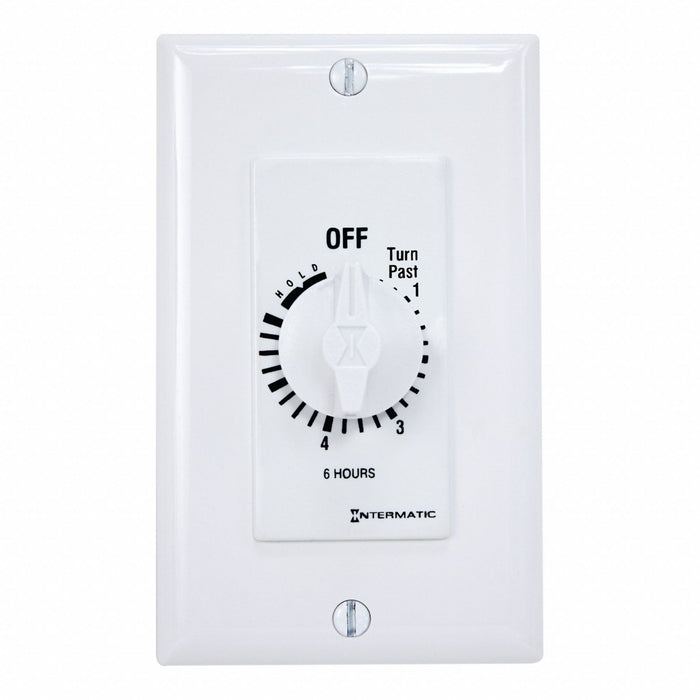 Spring-Wound Timer White 277V AC