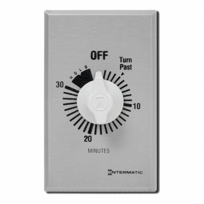 Spring-Wound Timer Silver 277V AC