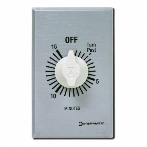 Spring-Wound Timer Silver 277V AC