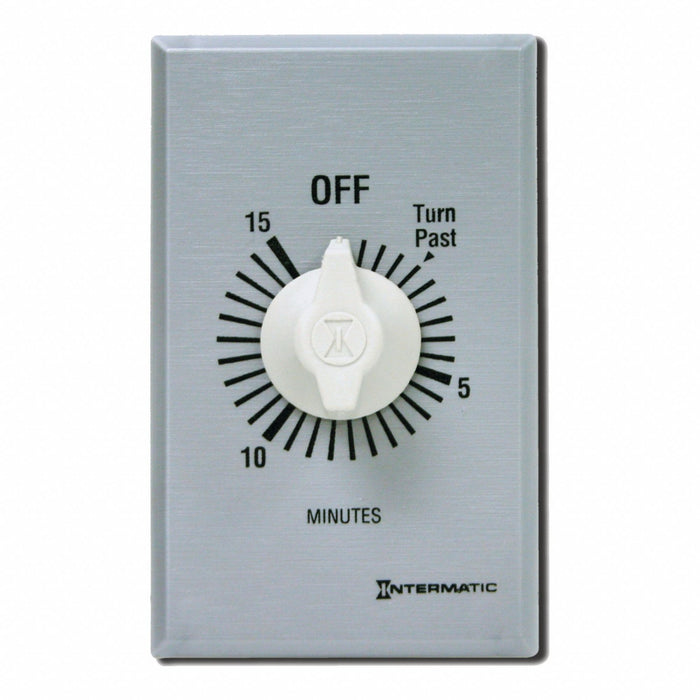 Spring-Wound Timer Silver 277V AC