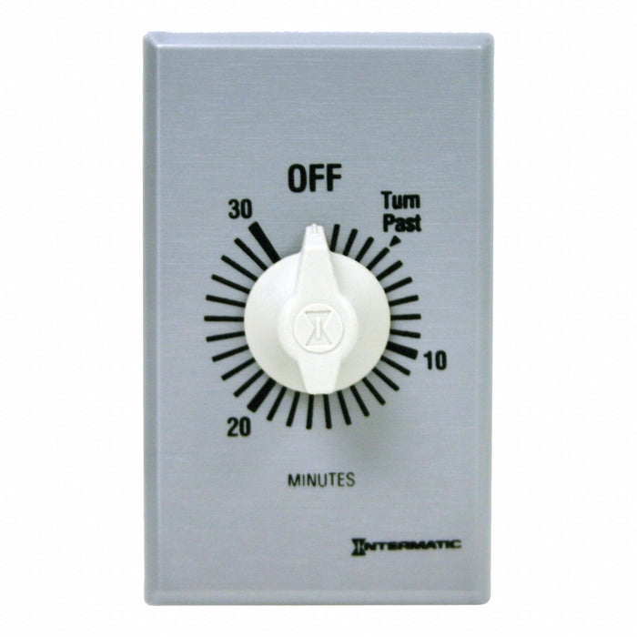 Spring-Wound Timer Silver 277V AC