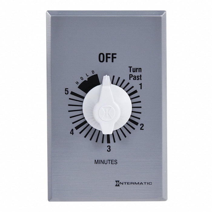Spring-Wound Timer Silver 277V AC