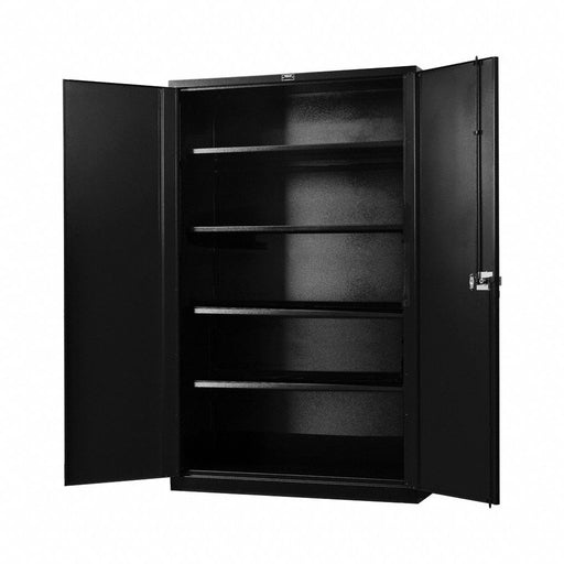 Shelving Cabinet 78 H 36 W Black/Red