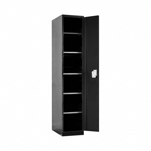 Wrdrb Lockr Solid 1 Wd 1 Tier Red/Black