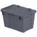H5663 AttachedLidTote 15.25inL 10.875inW Gray