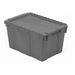 AttachedLidTote 20.625inL 13.25inW Gray