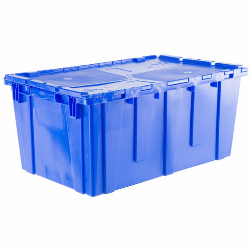 E3380 AttachedLidTote 26.875inL 16.875inW Blue