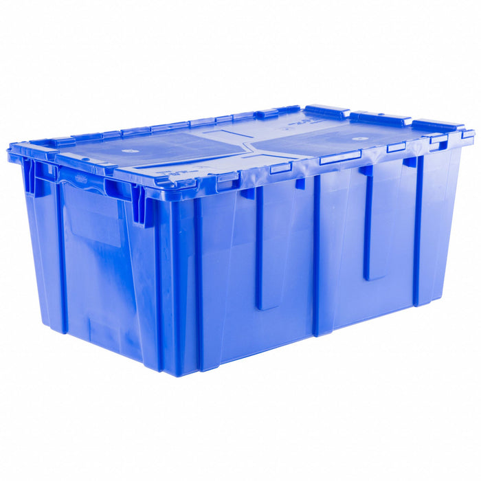 E3380 AttachedLidTote 26.875inL 16.875inW Blue