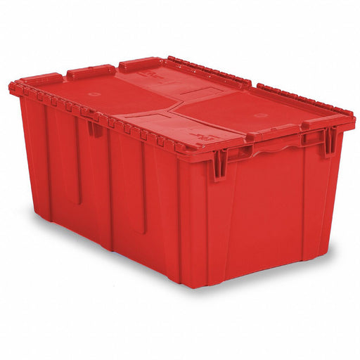 E3380 AttachedLidTote 26.875inL 16.875inW Red