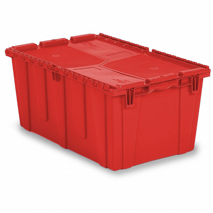 E3380 AttachedLidTote 26.875inL 16.875inW Red