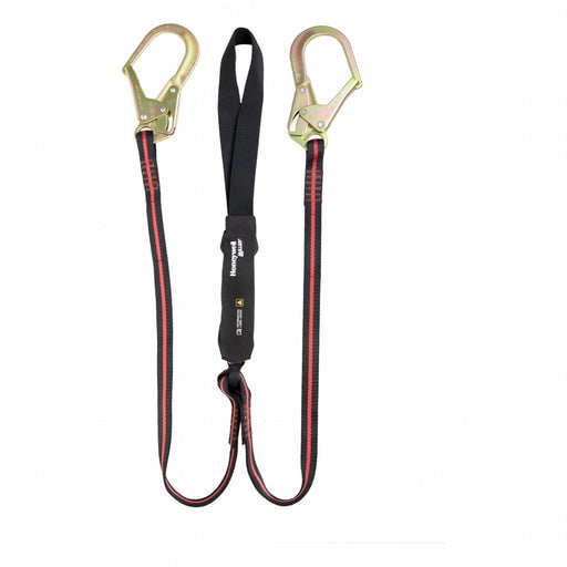 Lanyard Red Black Nylon 6 ft