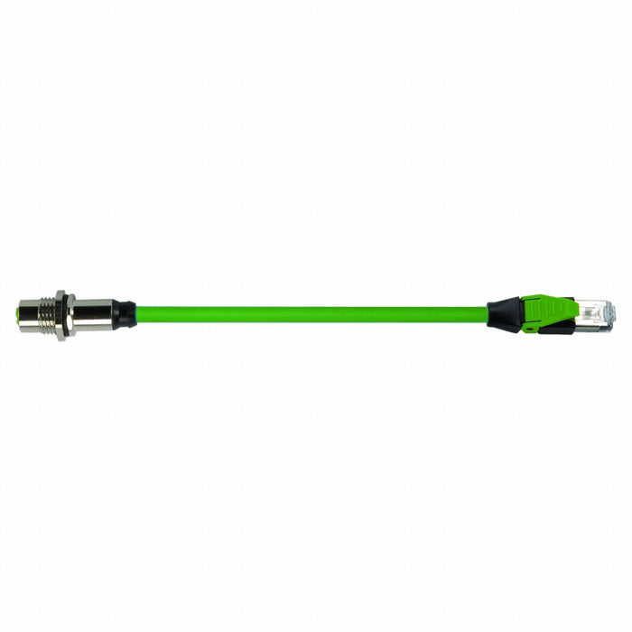 Cordset M12 Male RJ45 Green