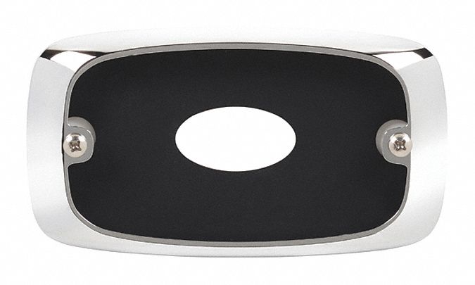 Bezel Chrome 4-13/16 Lx2-13/16 Hx3/32 W
