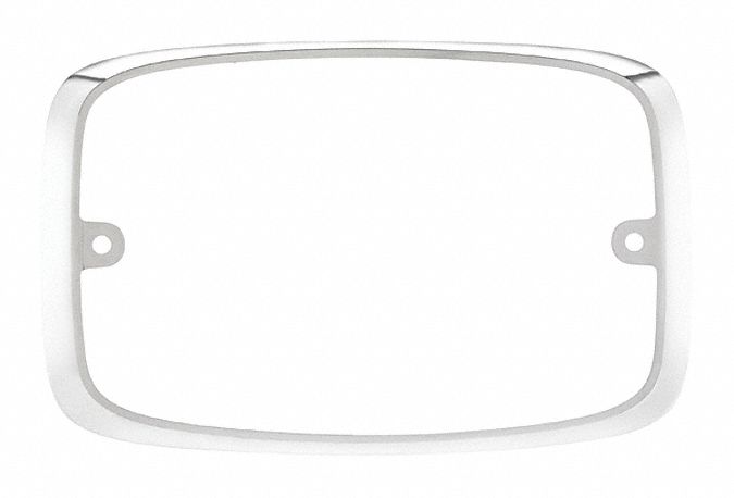 Bezel Chrome 6-7/64 Lx5-5/16 Hx1-13/64 W