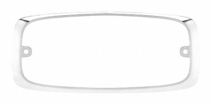 Bezel Chrome Poly 7 L x4 H x1-7/64 W