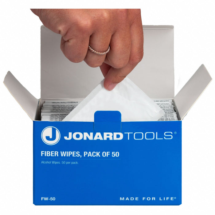 Fiber Wipes Optical Fiber Cleaning PK50