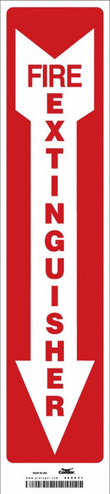 J7050 Safety Sign 18 in x 4 in Vinyl PK6