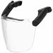 Face Shield Single Crown PC Clear/Black