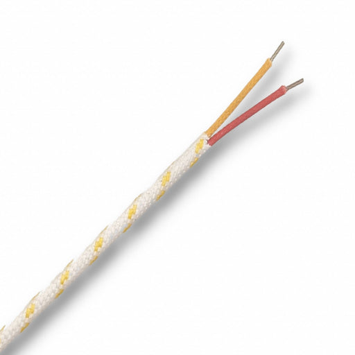 ThermocoupleWire TypeK 24AWG White 100ft