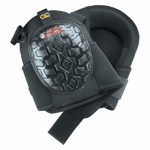 Knee Pad UNIV Clip Hook/Loop Black PR1