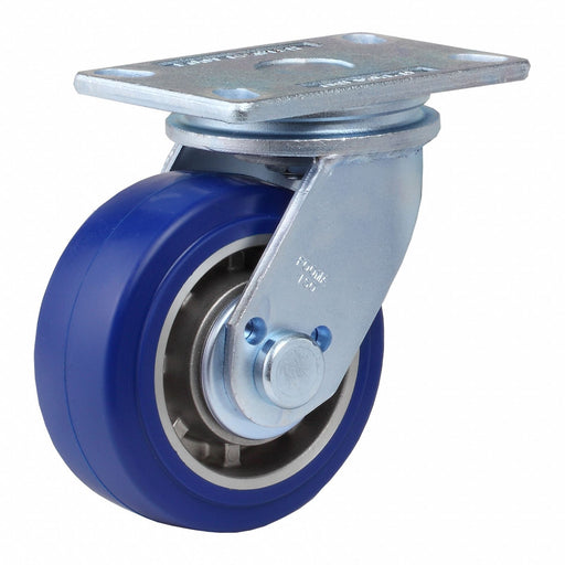 Plate Caster Swivel Polyurethane 190mm H