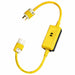 GFCI Black 3 ft 1 Outlet 12 AWG