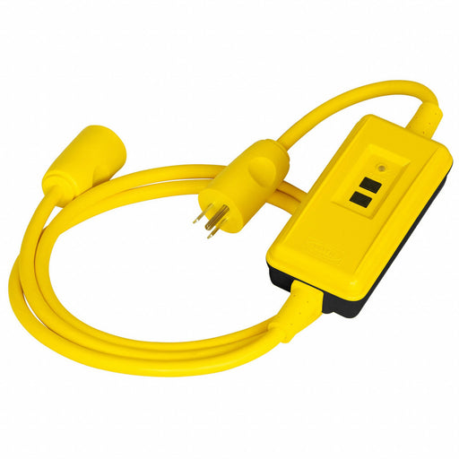 GFCI Yellow 6 ft 1 Outlet 14 AWG