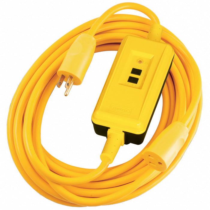 GFCI Yellow 25 ft 1 Outlet 14 AWG