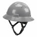 HARD HAT FULL BRIM VENTED GRAY