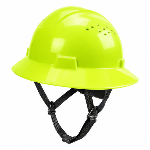 HARD HAT FULL BRIM VENTED HI-VIS
