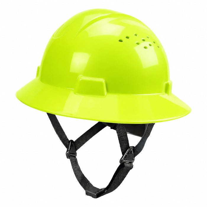 HARD HAT FULL BRIM VENTED HI-VIS
