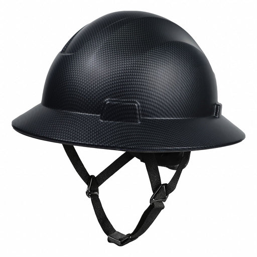 HARD HAT FULL BRIM NON VENTED BLACK CARB
