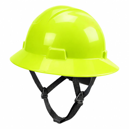 HARD HAT FULL BRIM NON VENTED HI-VIS