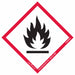 GHS Label 4 in H 4 in W Paper PK100