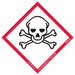 GHS Label 4 in H 4 in W Paper PK100
