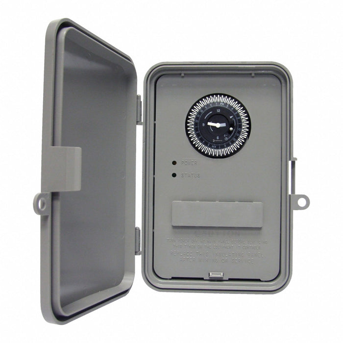 ElectromechanicalTimer 24hr Gray Plastic