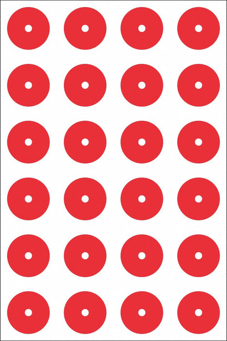 Gauge Marking Labels Red PK24