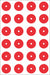 Gauge Marking Labels Red PK24